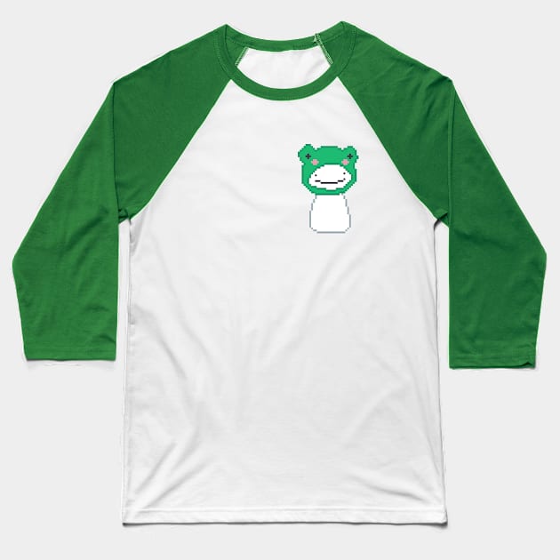 dream blob with froggy hat pixel art Baseball T-Shirt by sezawhatever